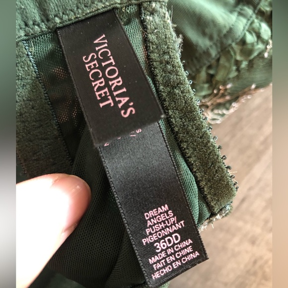Victoria’s Secret Dark Green Lace Bra 36DD - Picture 2 of 6